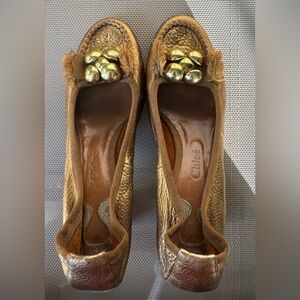 Chloe golden heels S-38